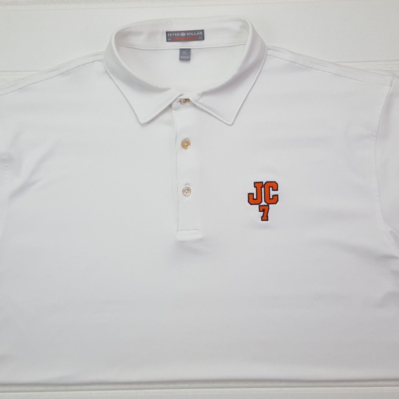 Peter Millar White XL Polo Shirt Summer Comfort JC - Picture 7 of 8